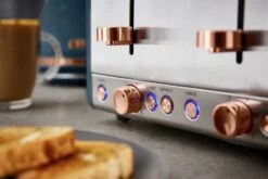 Tower T20051MNB Cavaletto 4 Slice Toaster - Midnight Blue -Chic Household Items 4525299 R Z003A