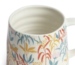 Habitat Floral Ripple Set Of 4 Mugs -Chic Household Items 4544421 R Z004A