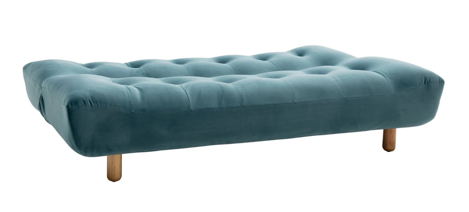 Habitat Kota 3 Seater Velvet Clic Clac Sofa Bed - Teal 3 Habitat Kota 3 Seater Velvet Clic Clac Sofa Bed - Teal - Image 3