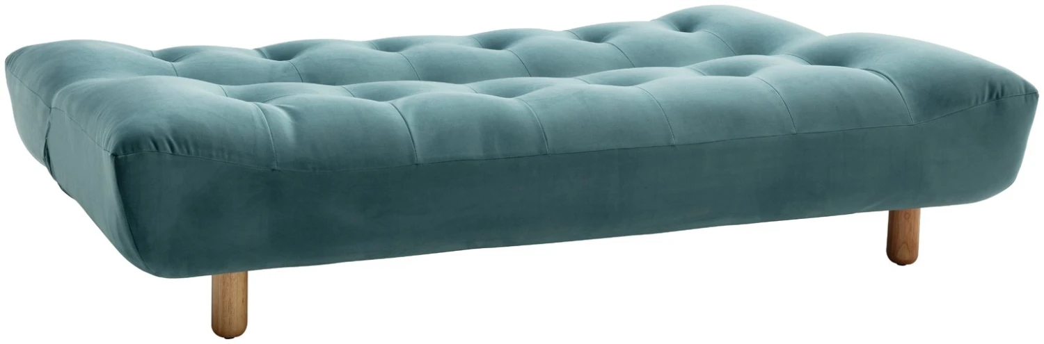 Habitat Kota 3 Seater Velvet Clic Clac Sofa Bed - Teal 4 Habitat Kota 3 Seater Velvet Clic Clac Sofa Bed - Teal - Image 4