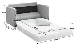 Habitat Lucy 2 Seater Fabric Sofa Bed - Grey -Chic Household Items 4627001 R E001