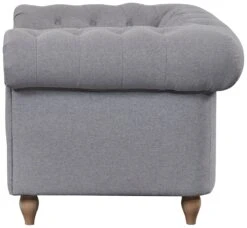 Habitat Chesterfield Fabric Armchair - Light Grey -Chic Household Items 4630531 R Z003A
