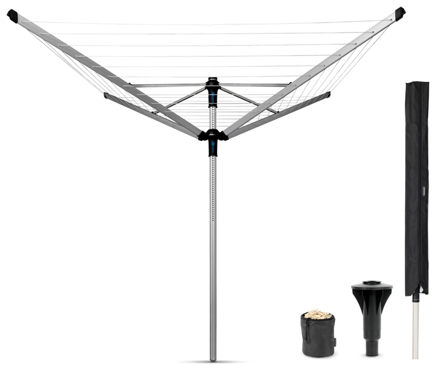 Brabantia 60m Lift-O-Matic Advance Rotary Washing Line 1 Brabantia 60m Lift-O-Matic Advance Rotary Washing Line