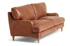 Habitat Livingston Leather 3 Seater Sofa - Tan -Chic Household Items 5397213 R Z003A