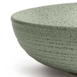 Habitat Textured Ripple 4 Piece Stoneware Pasta Bowls - Sage -Chic Household Items 5642528 R Z002A