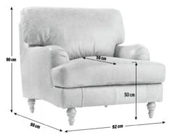 Habitat Livingston Leather Armchair - Tan -Chic Household Items 5654248 R E001