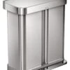 Simplehuman 58 Litre Recycler Bin - Stainless Steel