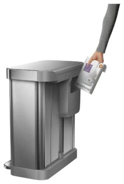 Simplehuman 58 Litre Recycler Bin - Stainless Steel -Chic Household Items 5713024 R Z009A