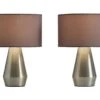 Habitat Maya Pair Of Touch Table Lamps - Grey