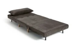 Habitat Roma Single Velvet Chairbed - Charcoal -Chic Household Items 5791417 R Z002A