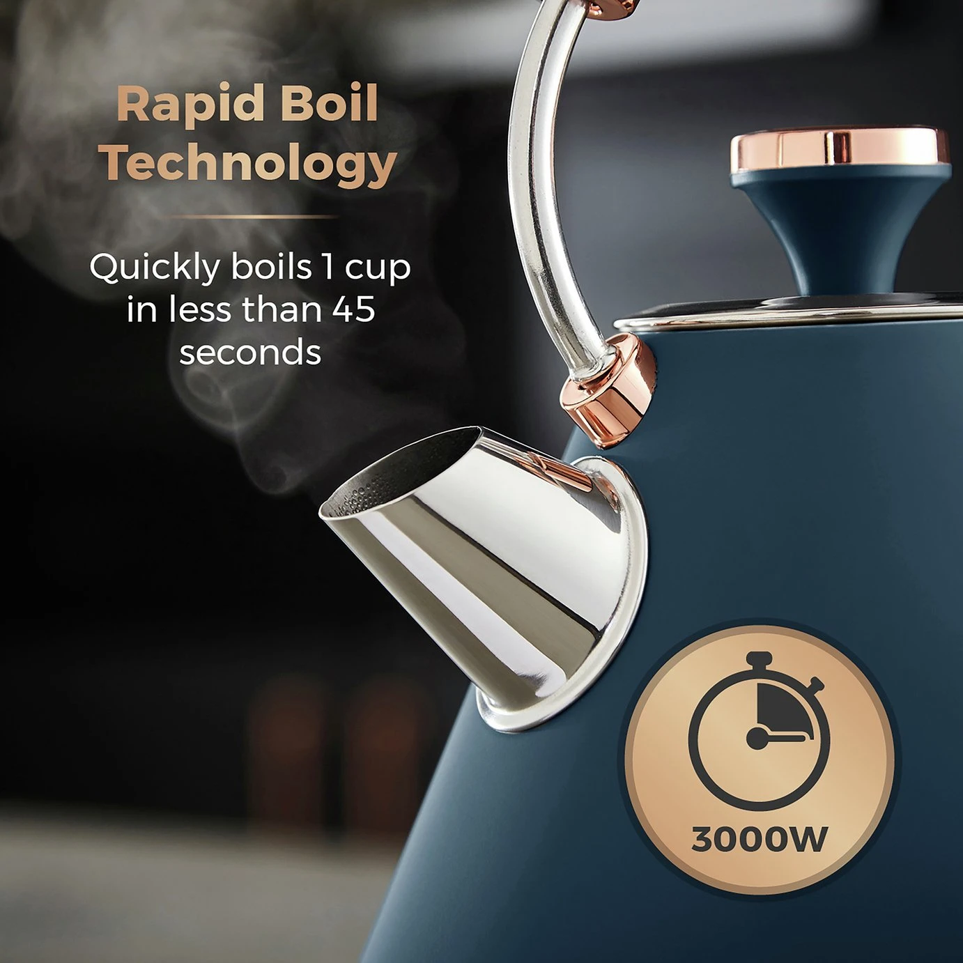 Tower T10044MNB Cavaletto Kettle - Midnight Blue 7 Tower T10044MNB Cavaletto Kettle - Midnight Blue - Image 7