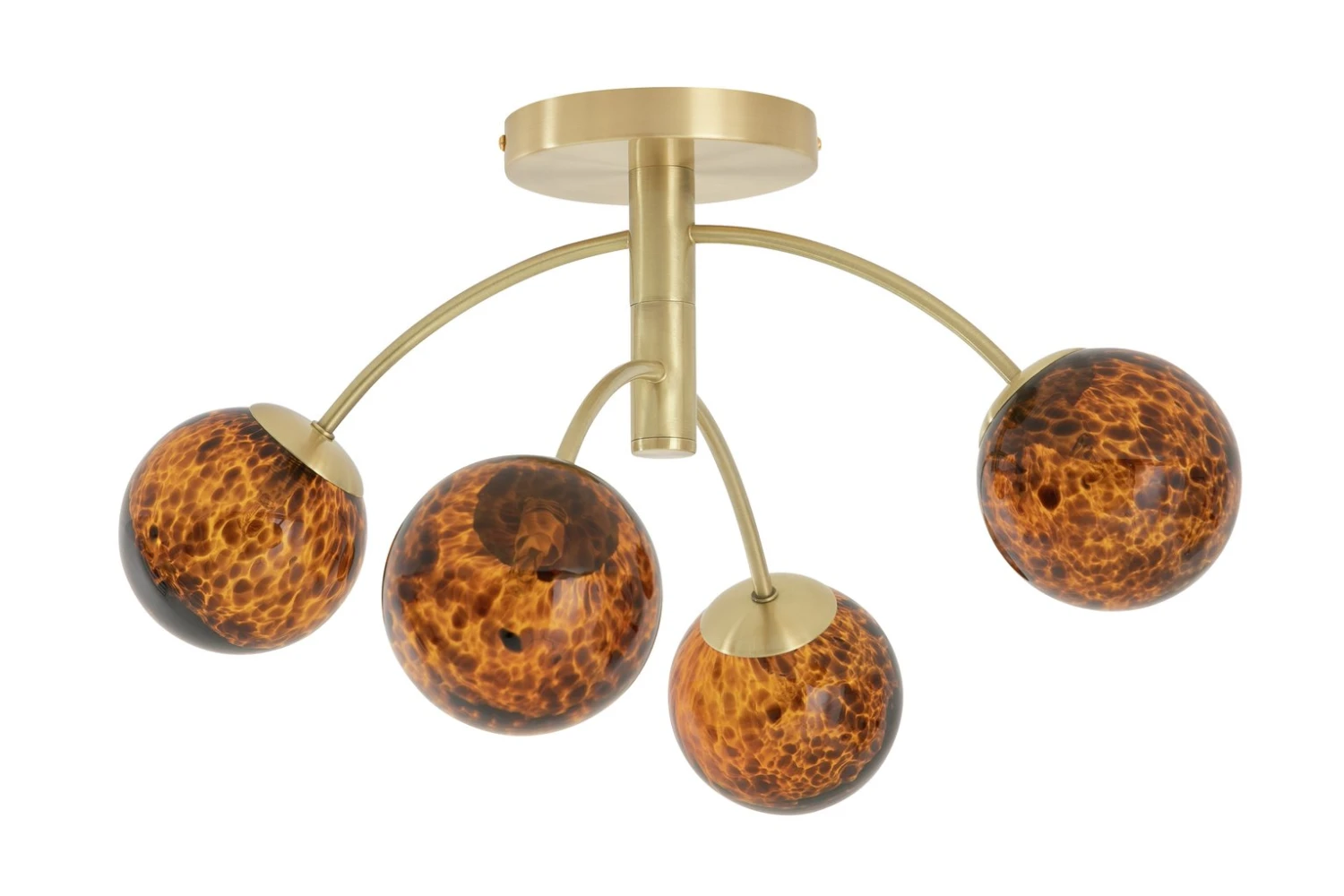 Habitat Hayle Tortoise Shell 4 Light Ceiling Light - Brass 2 Habitat Hayle Tortoise Shell 4 Light Ceiling Light - Brass - Image 2
