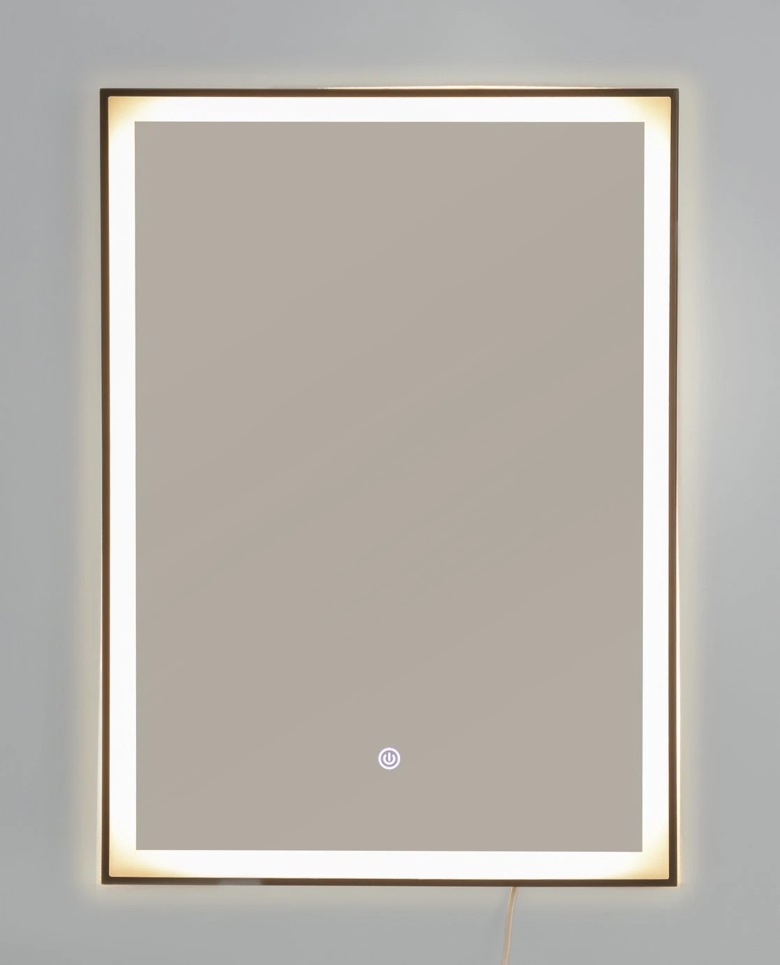 Habitat Rectangle Backlight LED Mirror - Black 4 Habitat Rectangle Backlight LED Mirror - Black - Image 4