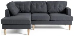 Habitat Joshua Left Hand Corner Chaise Sofa - Charcoal 13 Habitat Joshua Left Hand Corner Chaise Sofa - Charcoal -Chic Household Items 6089647 R Z002A