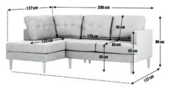 Habitat Joshua Left Hand Corner Chaise Sofa - Charcoal 19 Habitat Joshua Left Hand Corner Chaise Sofa - Charcoal -Chic Household Items 6089647 R Z020A