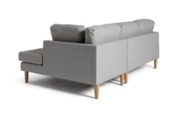 Habitat Joshua Fabric Corner Chaise Sofa - Light Grey -Chic Household Items 6205737 R Z004A
