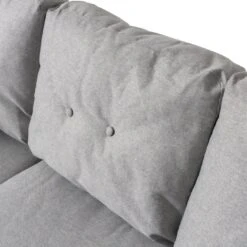 Habitat Joshua Fabric Corner Chaise Sofa - Light Grey -Chic Household Items 6205737 R Z008A