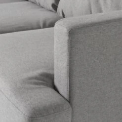 Habitat Joshua Fabric Corner Chaise Sofa - Light Grey -Chic Household Items 6205737 R Z009A