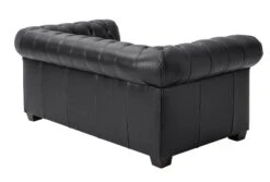 Habitat Chesterfield Leather 2 Seater Sofa - Black 14 Habitat Chesterfield Leather 2 Seater Sofa - Black -Chic Household Items 6318349 R Z003A