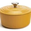Habitat Global 5.3 Litre Cast Iron Casserole Dish - Yellow
