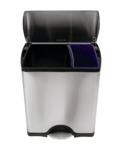 Simplehuman 46 Litre Rectangular Recycle Bin -Chic Household Items 6609780 R Z006A