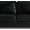 Habitat Salisbury Leather 4 Seater Sofa - Black
