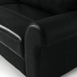 Habitat Salisbury Leather 4 Seater Sofa - Black -Chic Household Items 6872744 R Z006A