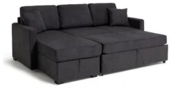 Habitat Reagan Left Corner Chaise Sofa Bed - Charcoal 15 Habitat Reagan Left Corner Chaise Sofa Bed - Charcoal -Chic Household Items 6980038 R Z003A