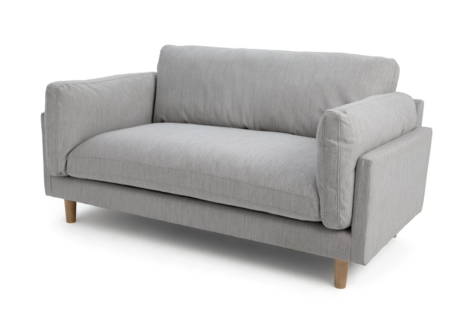 Habitat Habita Salome Fabric 2 Seater Sofa - Light Grey 5 Habitat Habita Salome Fabric 2 Seater Sofa - Light Grey - Image 5