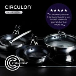 Circulon S Series 30cm Stainless Steel Stock Pot -Chic Household Items 7048955 R Z007A