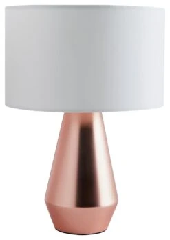 Habitat Maya Pair Of Touch Table Lamps - Copper & Cream -Chic Household Items 7157097 R Z006A