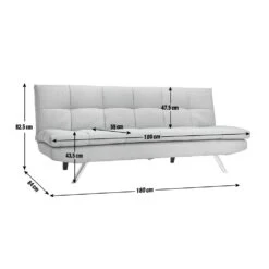 Habitat Nolan Fabric Clic Clac Sofa Bed - Natural -Chic Household Items 7219959 R Z020A