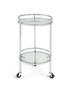 Habitat Chrome And Glass Drinks Trolley 9 Habitat Chrome And Glass Drinks Trolley -Chic Household Items 7312966 R Z002A