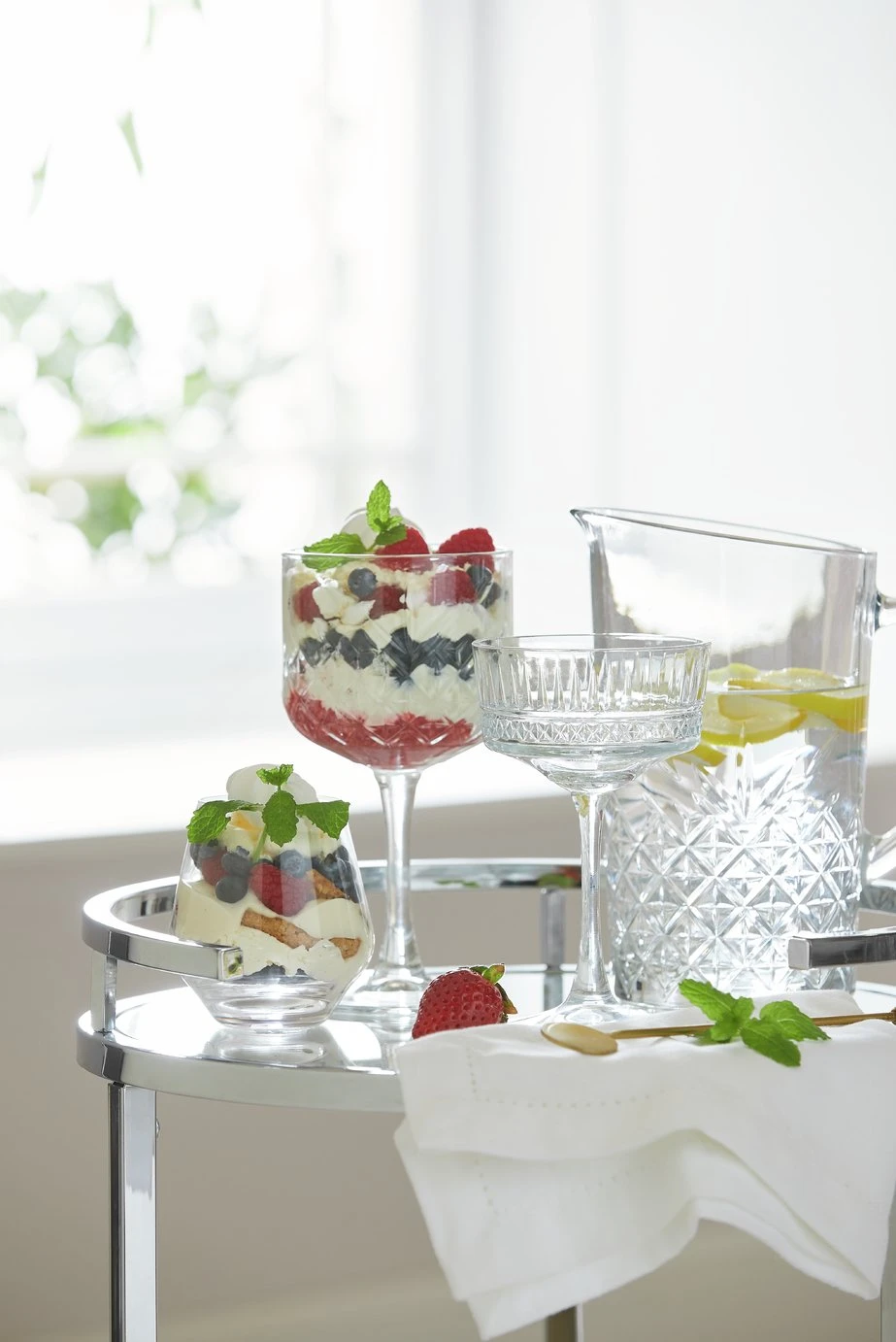 Habitat Chrome And Glass Drinks Trolley 7 Habitat Chrome And Glass Drinks Trolley - Image 7