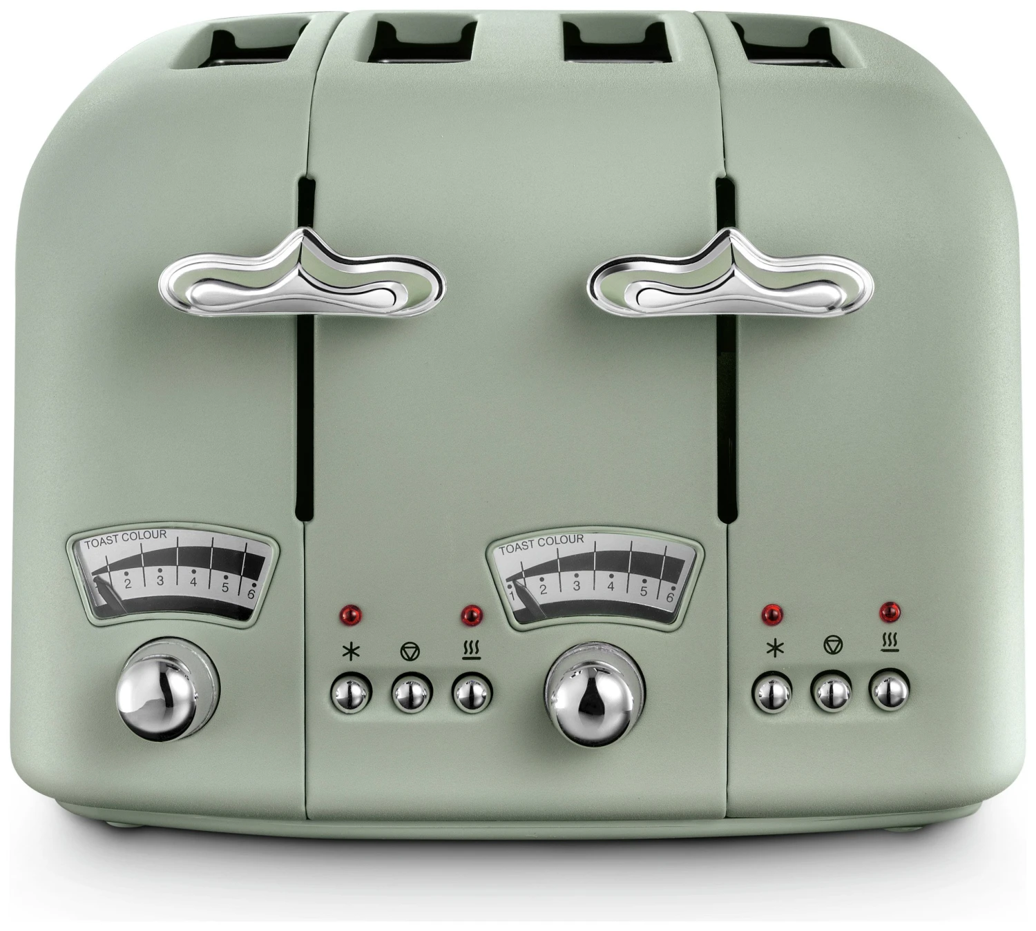 De'Longhi CTO4.GR Argento Flora 4 Slice Toaster - Green 1 De'Longhi CTO4.GR Argento Flora 4 Slice Toaster - Green
