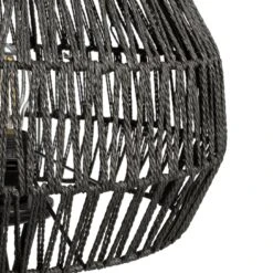 Habitat Global Rope Tripod Floor Lamp - Black -Chic Household Items 7485068 R Z003A