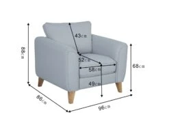 Habitat Cooper Fabric Armchair - Teal -Chic Household Items 7830974 R Z020A