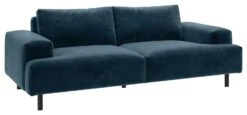 Habitat Julien Velvet 3 Seater Sofa - Navy Blue 8 Habitat Julien Velvet 3 Seater Sofa - Navy Blue -Chic Household Items 7836033 R Z002A