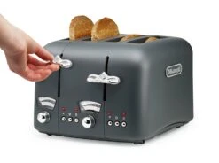 De'Longhi CT04.GY Argento Silva Toaster - Grey -Chic Household Items 7869646 R Z002A