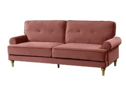Habitat Vienna Velvet 3 Seater Sofa - Rose -Chic Household Items 7896664 R Z002A