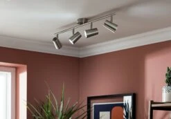 Habitat Brushed Chrome 4 Light Spotlight Bar 13 Habitat Brushed Chrome 4 Light Spotlight Bar -Chic Household Items 7911525 R Z003C