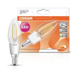 OSRAM Osran 4W SES Filament Candle Light Bulb - 2 Pack -Chic Household Items 7947908 R Z002A