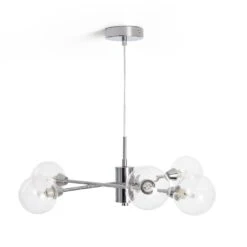 Habitat Glam 6 Light Glass Ceiling Light – Chrome 7 Habitat Glam 6 Light Glass Ceiling Light – Chrome -Chic Household Items 7996973 R Z001C