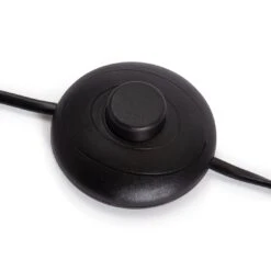 Habitat Rattan Arc Floor Lamp - Cream And Black -Chic Household Items 8024789 R Z004A