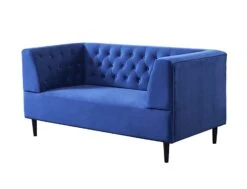 Habitat Blake Velvet 2 Seater Sofa - Navy Blue -Chic Household Items 8133467 R Z002A