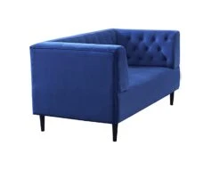 Habitat Blake Velvet 2 Seater Sofa - Navy Blue -Chic Household Items 8133467 R Z004A