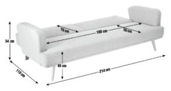 Habitat Andy 3 Seater Fabric Clic Clac Sofa Bed - Grey 10 Habitat Andy 3 Seater Fabric Clic Clac Sofa Bed - Grey -Chic Household Items 8171168 R Z002A