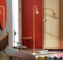 Habitat Rayner Floor Lamp - Brass -Chic Household Items 8172648 R Z002C