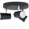 Habitat 3 Light Spotlight Plate - Matt Black