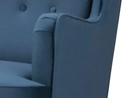 Habitat Callie Velvet Wingback Chair - Petrol Blue -Chic Household Items 8255912 R Z006A